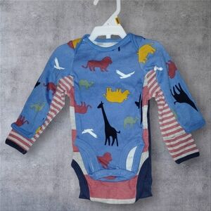 Carter's 2-Pack Long Sleeved Onesie &  Pant Set Animal Print & Striped